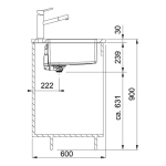 Franke MRX 110-45 Maris 不銹鋼單槽水槽 (瑞士製造)